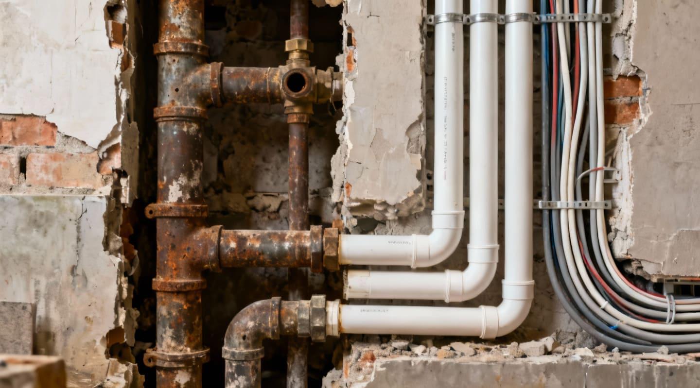 【高雄舊屋翻新】隱藏的魔鬼，為什麼「水電管線重拉」是老屋翻新第一步？