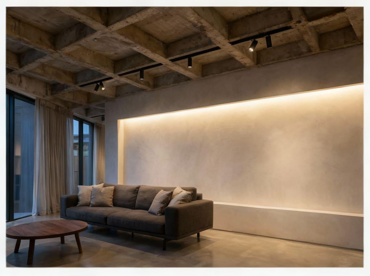 高雄室內設計燈光美學：捨棄主燈，用「磁吸軌道燈」放大空間層次