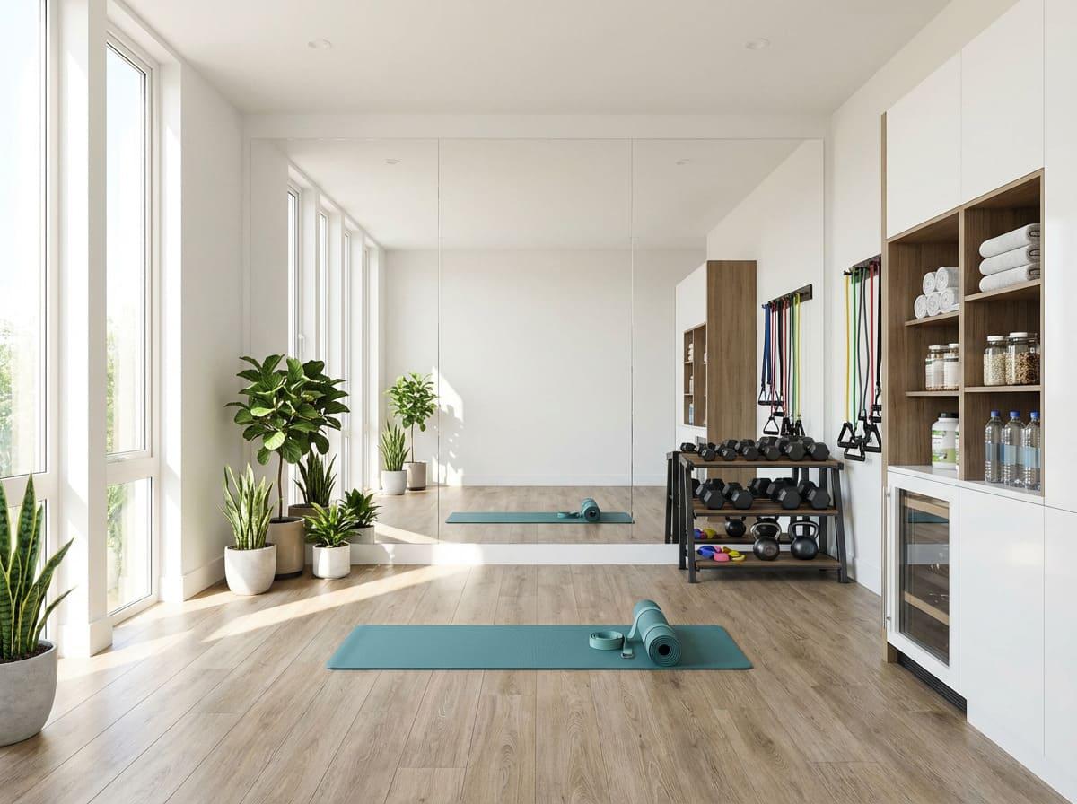 高雄室內設計推薦｜不出門也能瘦！把閒置客房變身「居家健身瑜珈室」