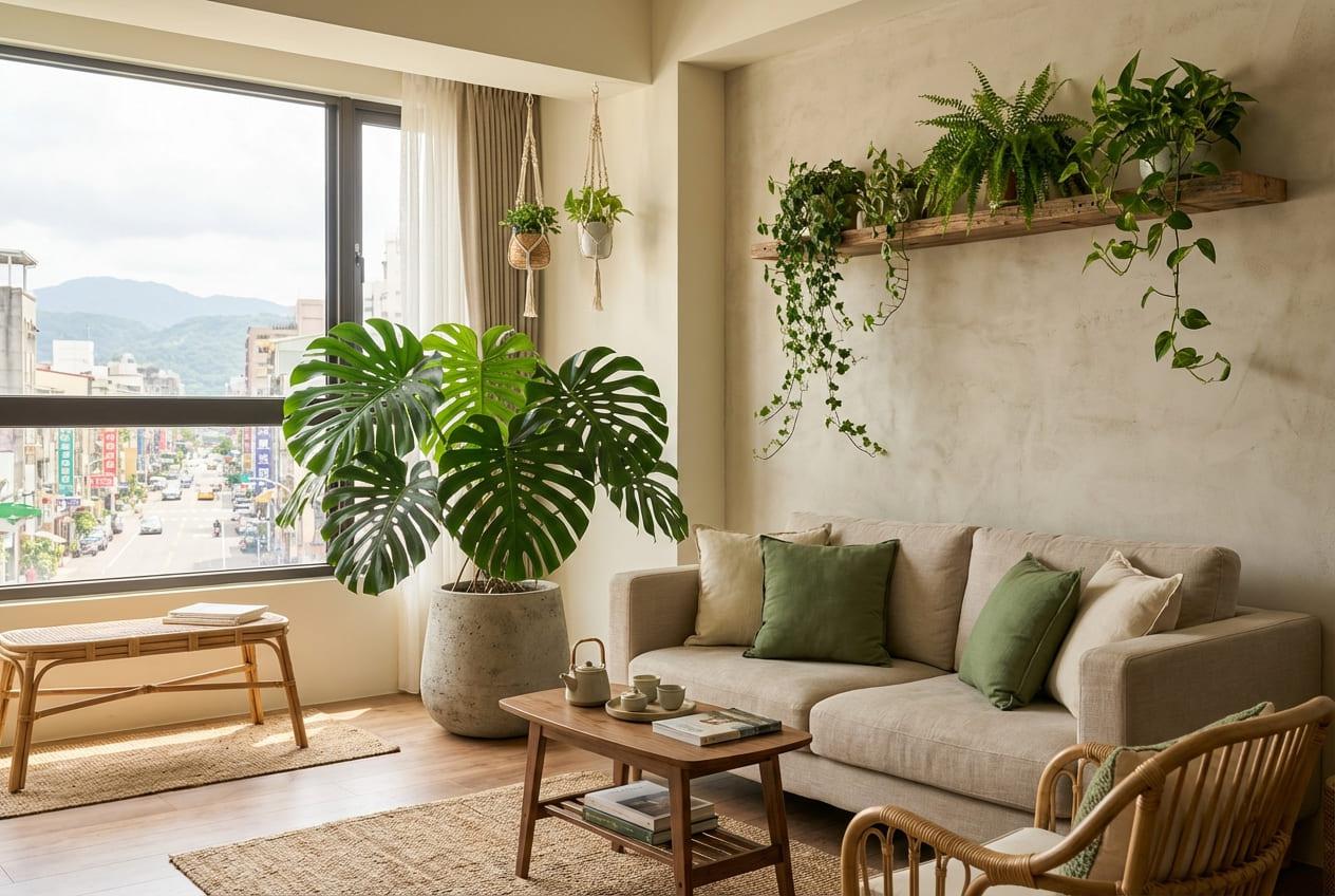 高雄室內設計推薦｜把大自然搬回家！「室內植物居」打造會呼吸的療癒好宅