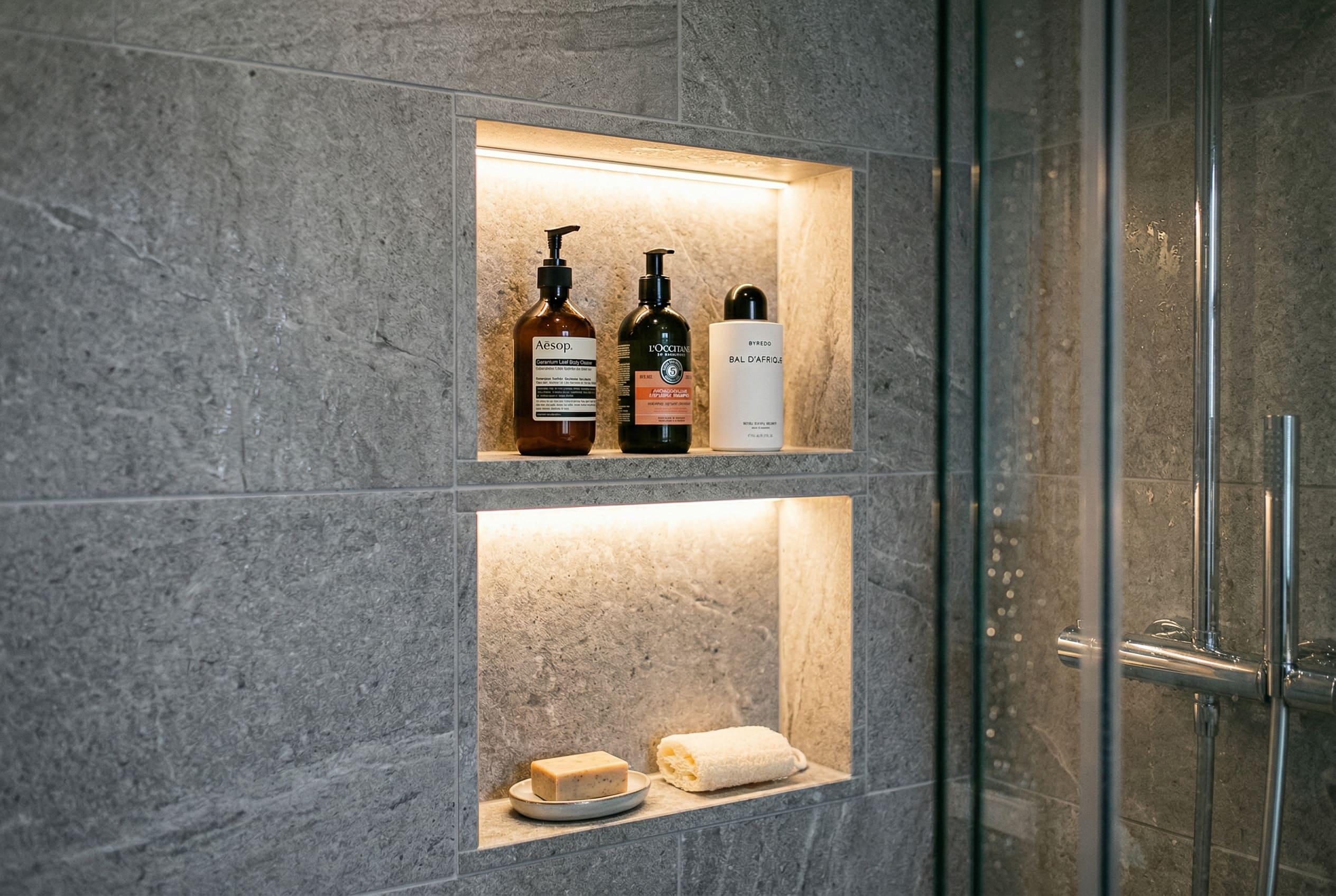 高雄室內設計推薦｜浴室收納新美學！「壁龕設計」讓衛浴秒變頂級精品飯店