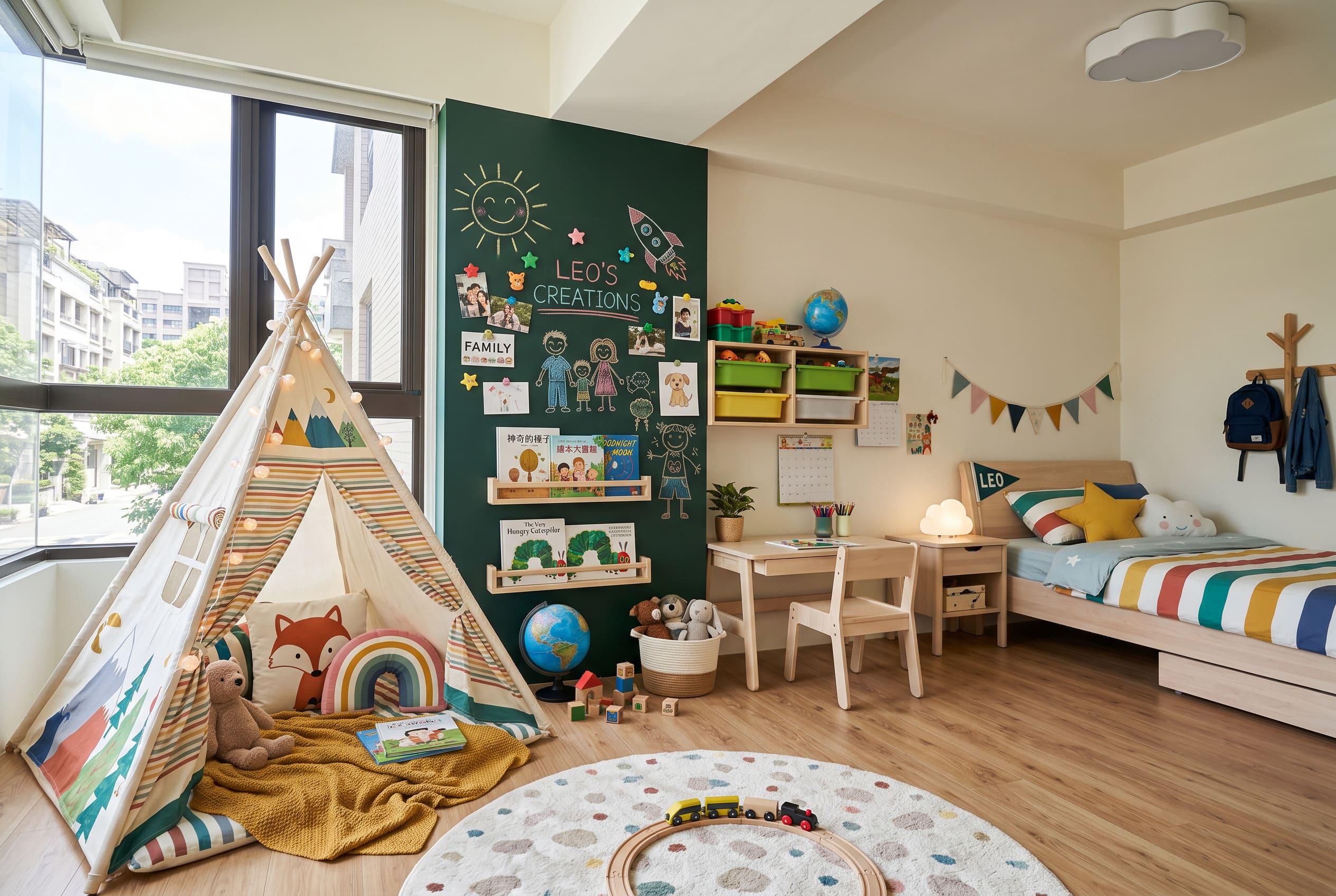 高雄室內裝潢｜陪孩子長大的房間「彈性兒童房」設計與無毒材質挑選