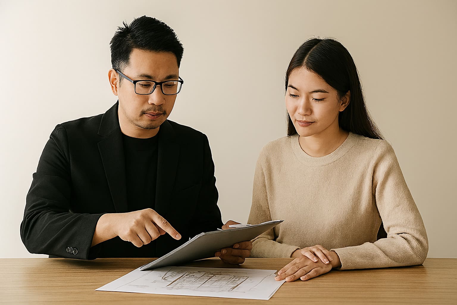 屋主與高雄室內設計師正在進行有效率的溝通.jpg